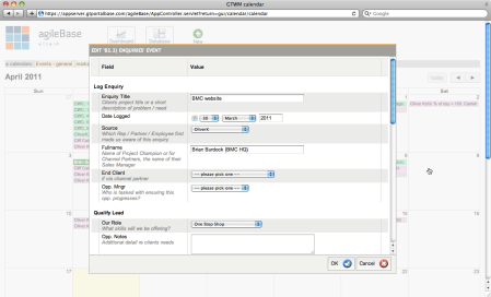 calendar editing 2 Editing an entry