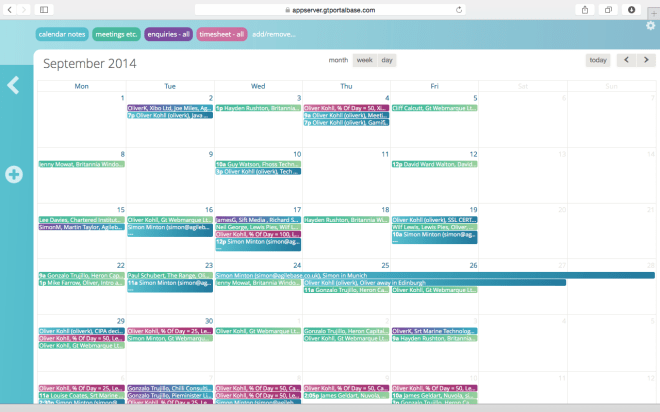 calendar colourful