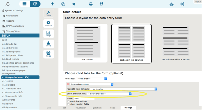 show only if in view