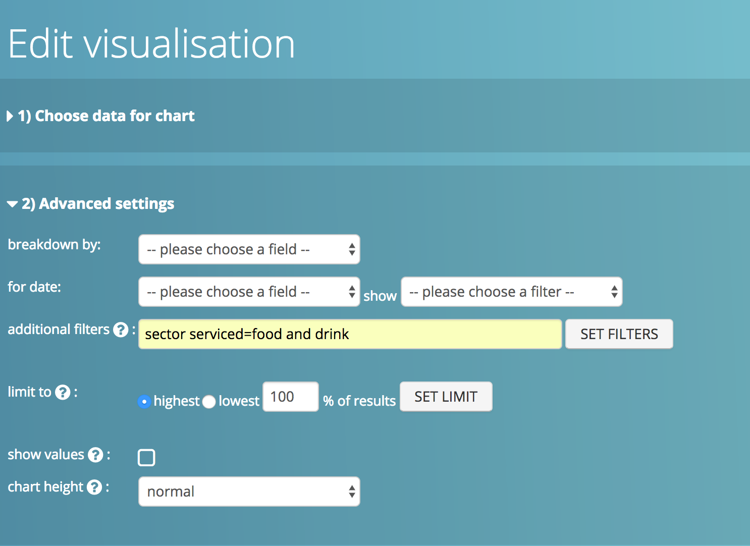 Chart Filtering Adding filters to charts – Platform Updates